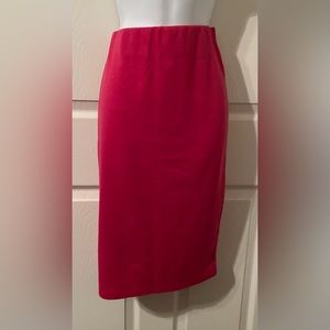 Hot Gal Pink Elastic Waist Pencil Skirt